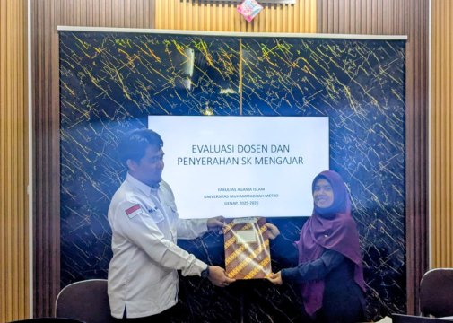 Dekan FAI Serahkan SK Perkuliahan Semester Genap 2025/2026 kepada Kaprodi PIAUD